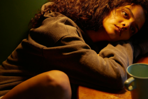 Woman recovering from emotional burnout