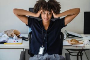 Woman overcoming resistance with a mindset reset ritual